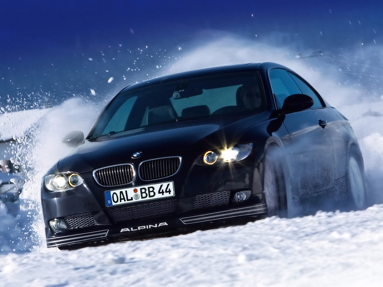 2009-BMW-Alpina-B3-Bi-Turbo-Front-Angle-Tilt-Snow-1280x960
